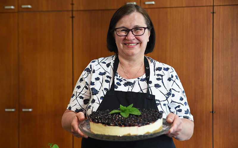 Inkalan Kartanon emäntä Leila Ylitalo.